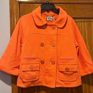 Orange Quilted Coat